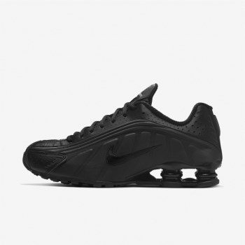 Nike Shox R4 - Férfi Utcai Cipő - Fekete/Fekete/Fehér/Fekete